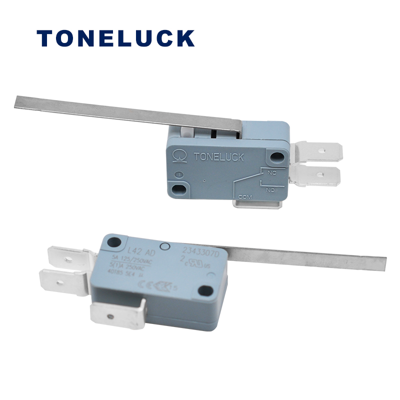 TONELUCK微動(dòng)開關(guān)廠家 小家電配件L42AD微動(dòng)開關(guān) 長(zhǎng)直柄微動(dòng)開關(guān)