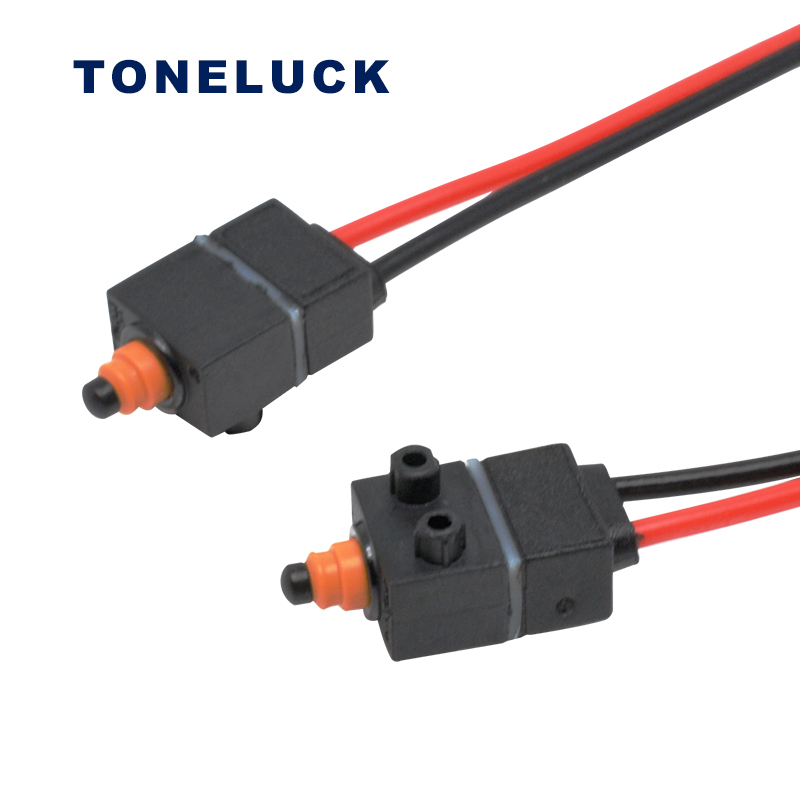 TONELUCK車載冰箱微動(dòng)開關(guān)廠家 MQS-9A醫(yī)療器械帶線防水微動(dòng)開關(guān)